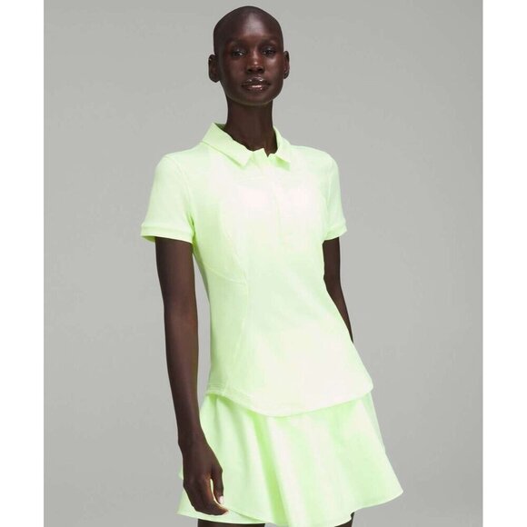 lululemon athletica Tops - Quick Drying Short Sleeve Polo - Faded Zap